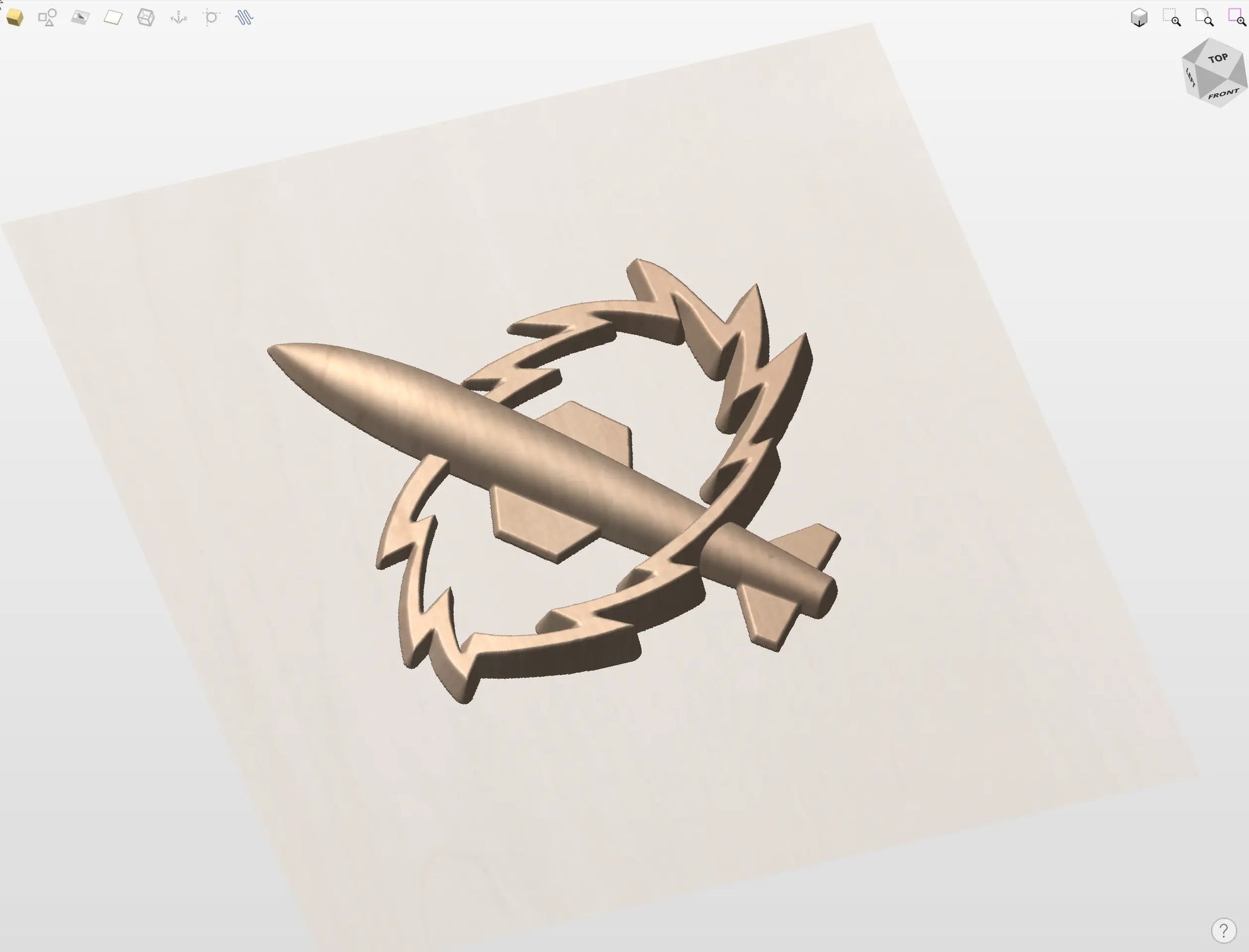 CNC File I  US Navy Missile Technician Rating 3D Model I  RathTech Design My Store