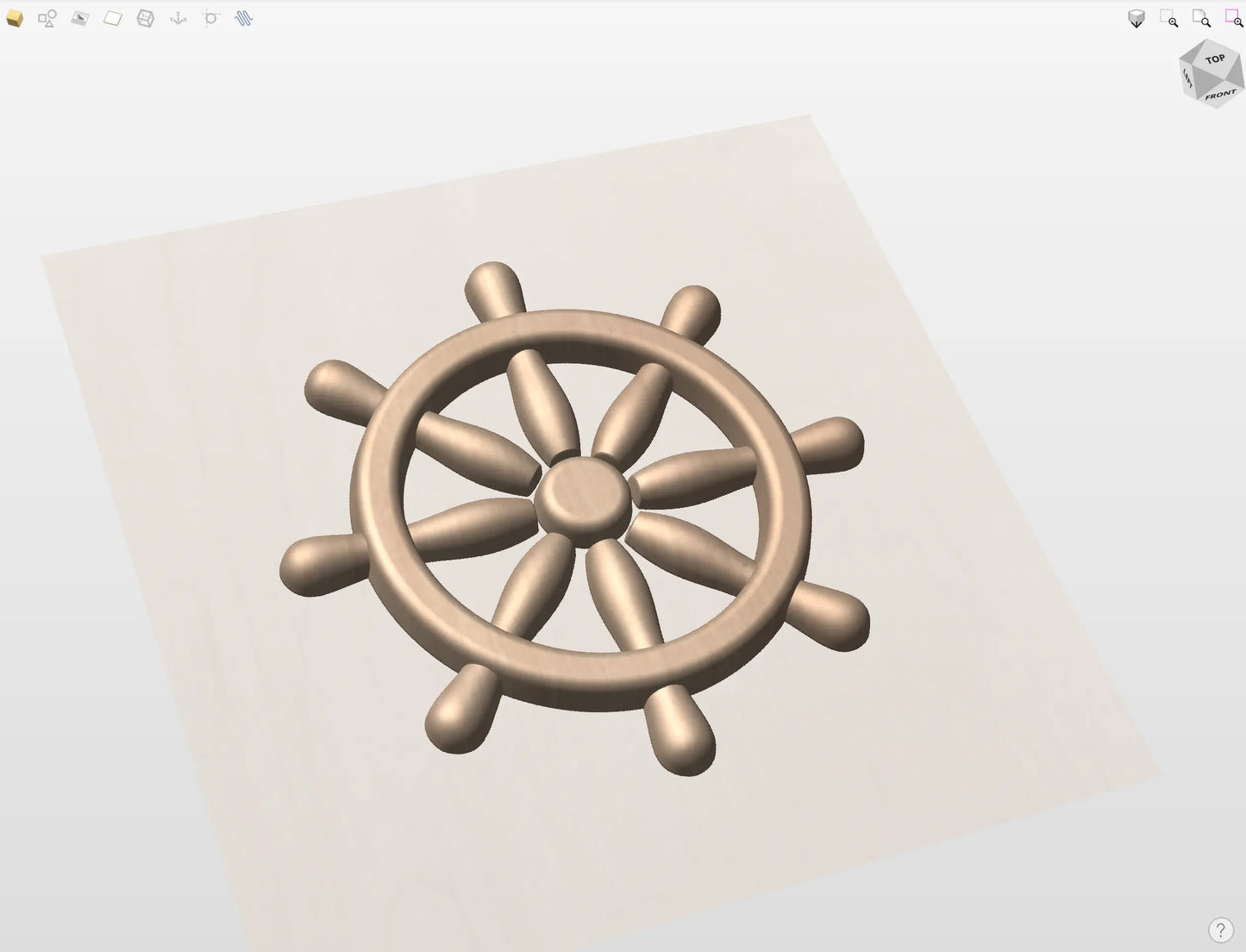 CNC File I  US Navy Quartermaster Rating 3D Model I  RathTech Design My Store