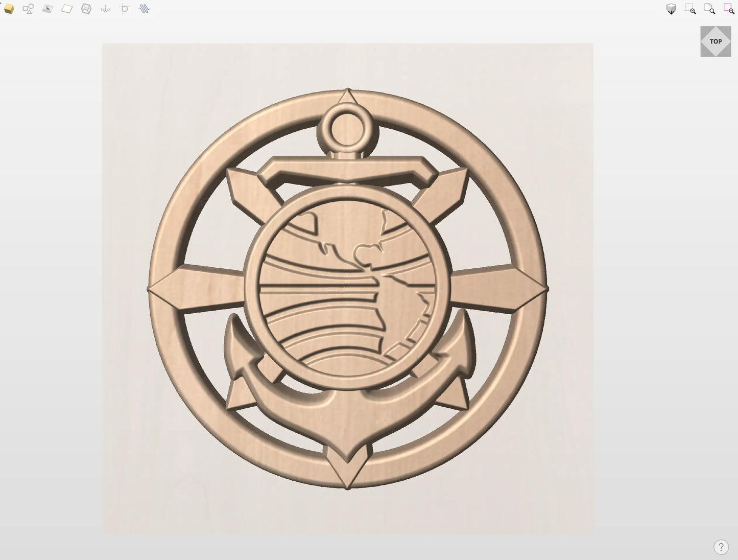 CNC File I  US Navy Religious Program Specialist Rating 3D Model I  RathTech Design My Store