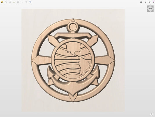 CNC File I  US Navy Religious Program Specialist Rating 3D Model I  RathTech Design My Store