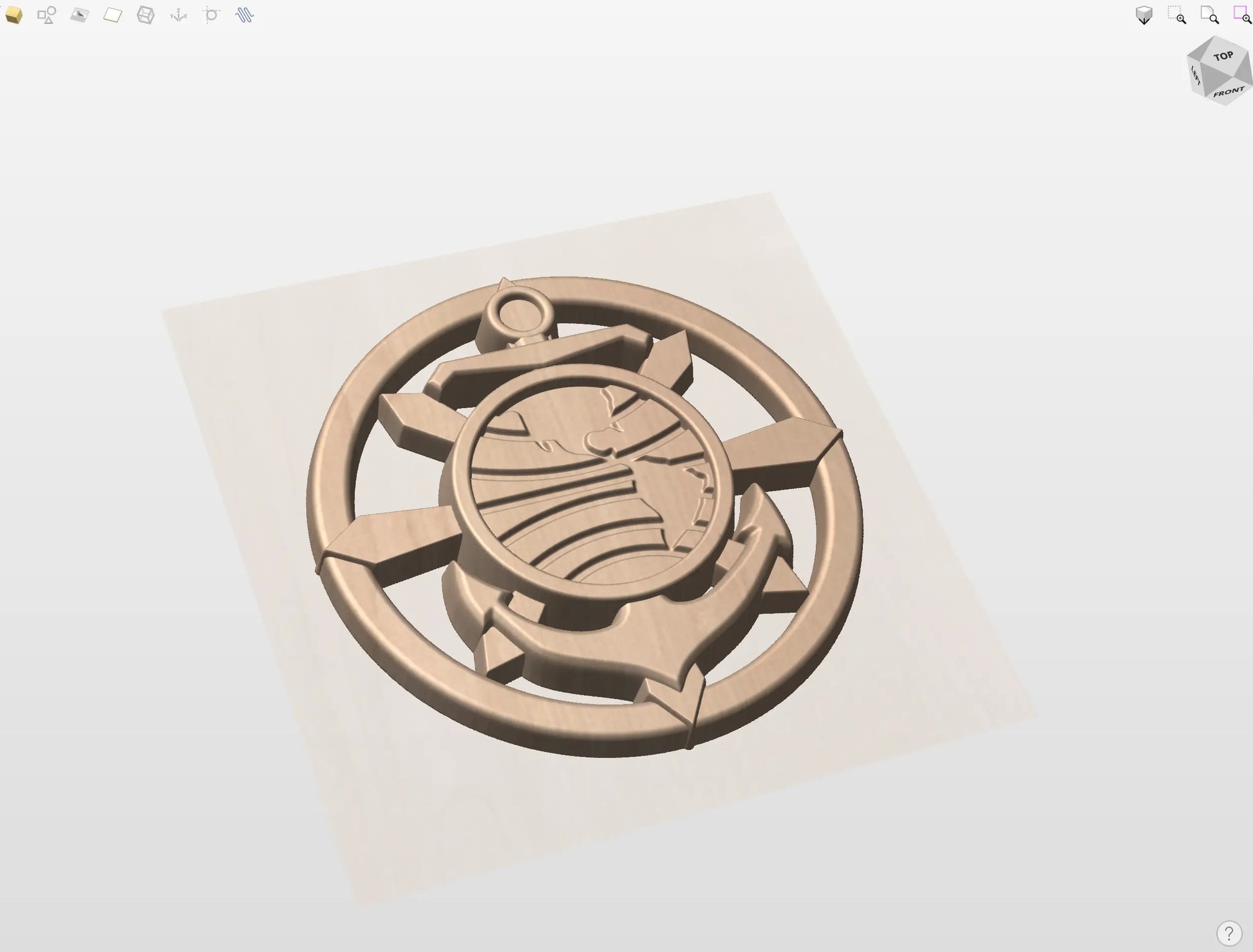 CNC File I  US Navy Religious Program Specialist Rating 3D Model I  RathTech Design My Store