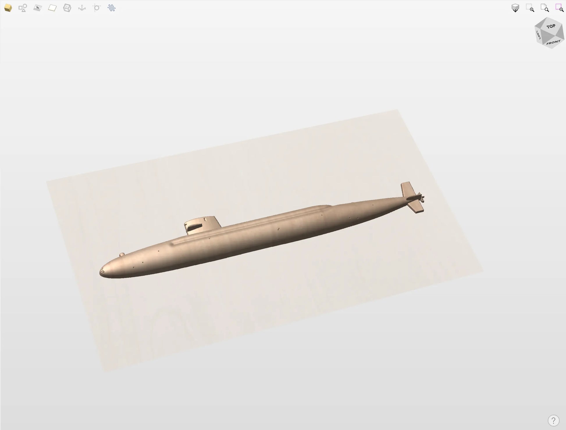 CNC File I  US Navy Ben Franklin Class Submarine 3D Model I  RathTech Design My Store