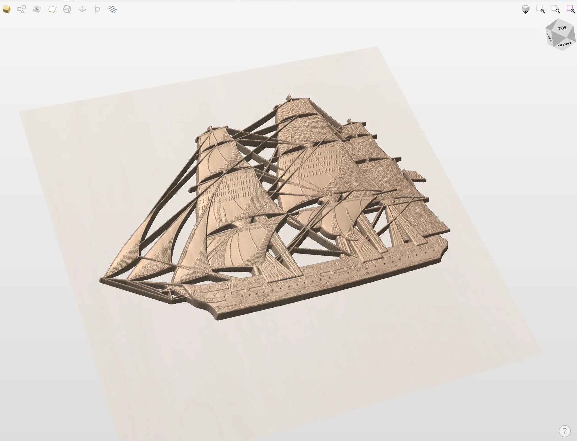 CNC File I  US Navy USS Constitution 3D Model I  RathTech Design My Store