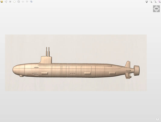 CNC File I  US Navy USS North Carolina SSN 777 3D Model I  RathTech Design My Store