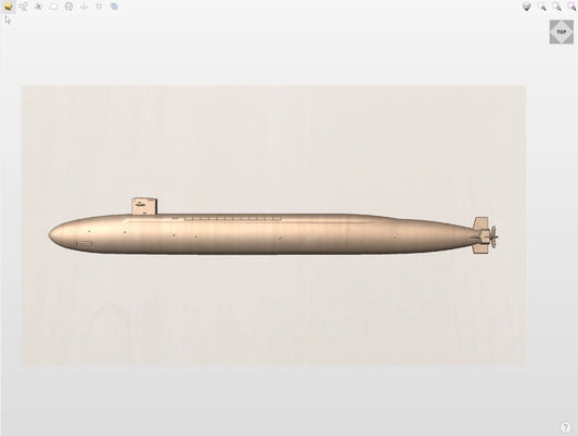 CNC File I  US Navy Ohio Class Submarine 3D Model I  RathTech Design My Store