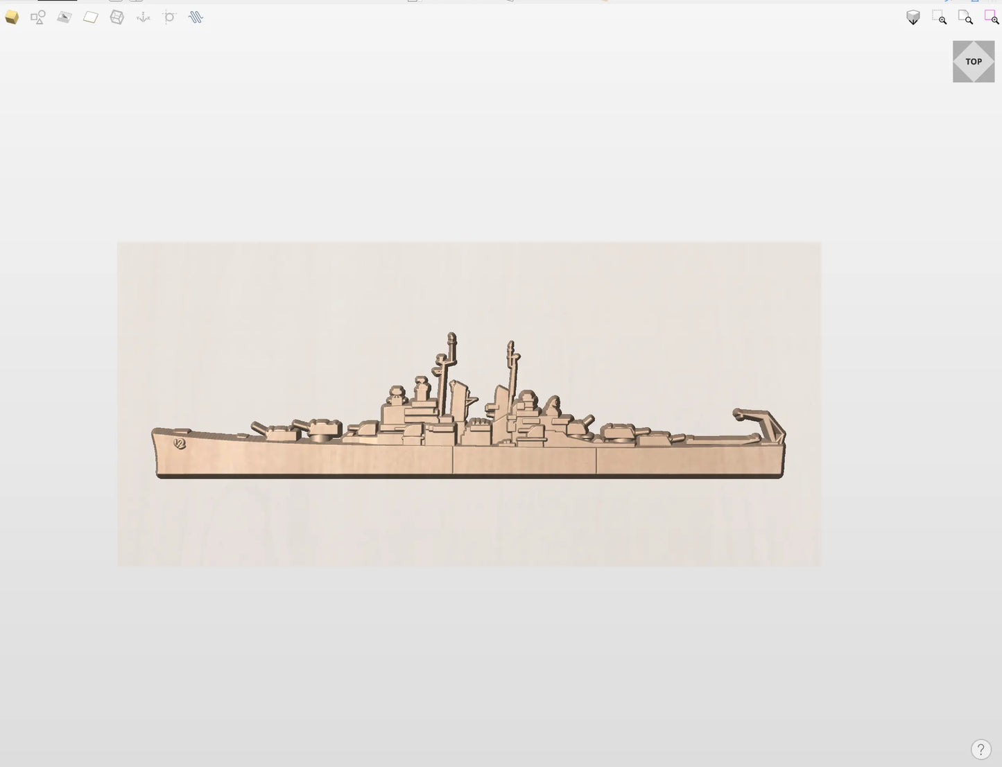 CNC File I  US Navy USS Montpelier CL-57 3D Model I  RathTech Design My Store