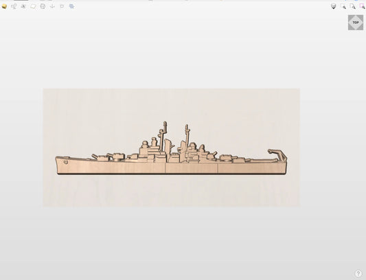 CNC File I  US Navy USS Montpelier CL-57 3D Model I  RathTech Design My Store