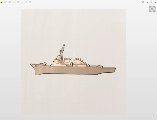 CNC File I  US Navy USS Porter DDG-78 3D Model I  RathTech Design My Store