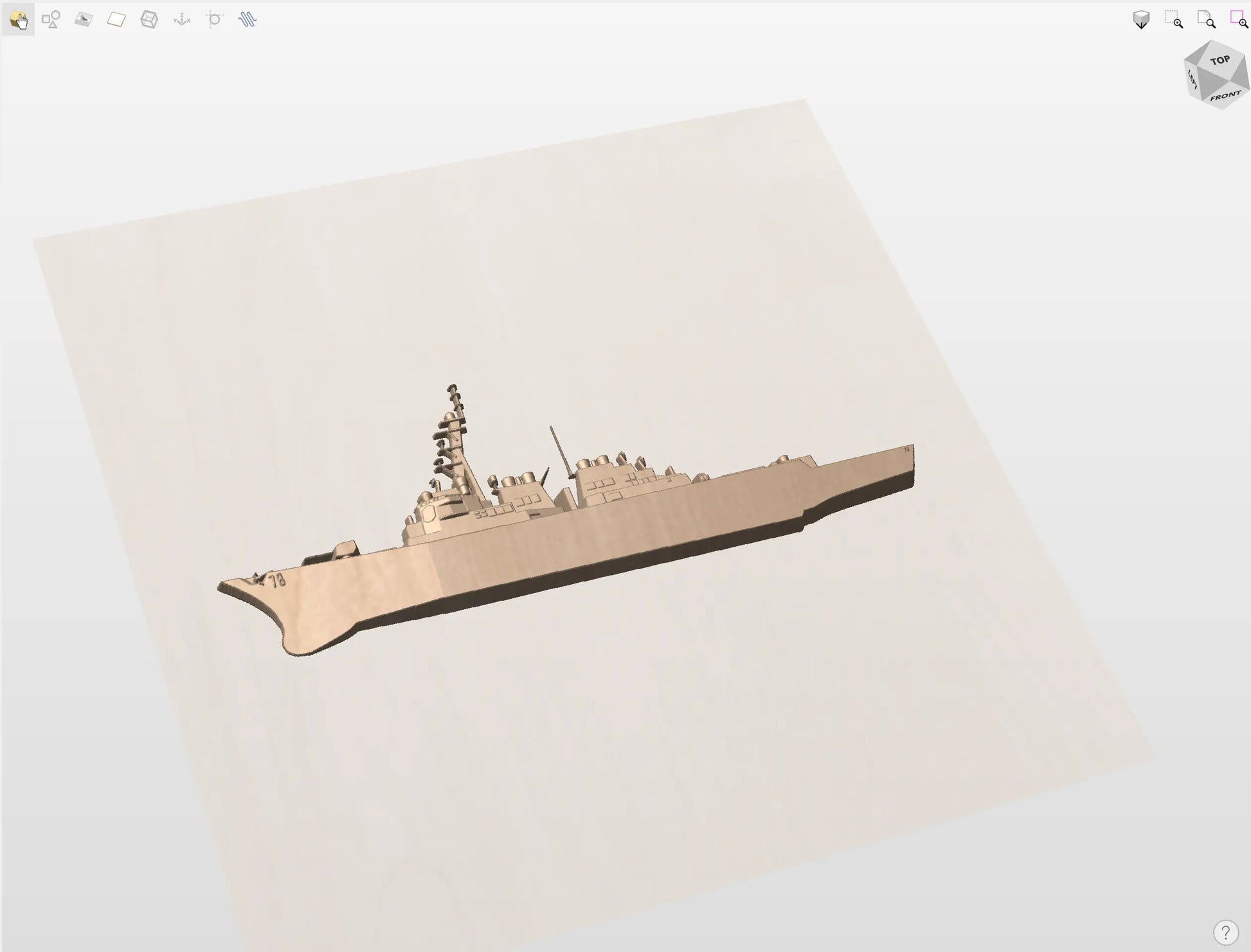 CNC File I  US Navy USS Porter DDG-78 3D Model I  RathTech Design My Store