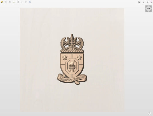 CNC File I  US Navy USS Porter DDG-78 Crest 3D Model I  RathTech Design My Store