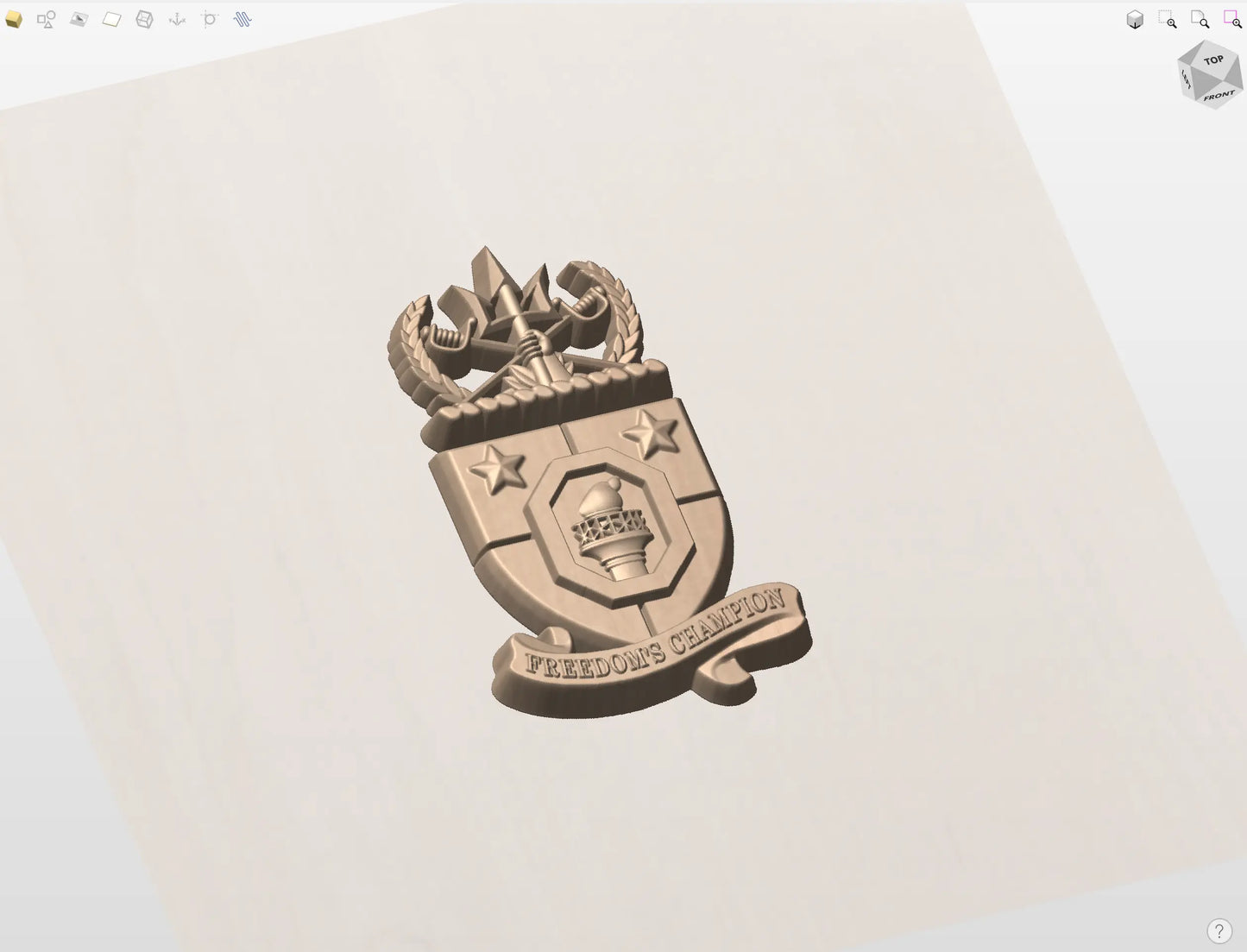 CNC File I  US Navy USS Porter DDG-78 Crest 3D Model I  RathTech Design My Store