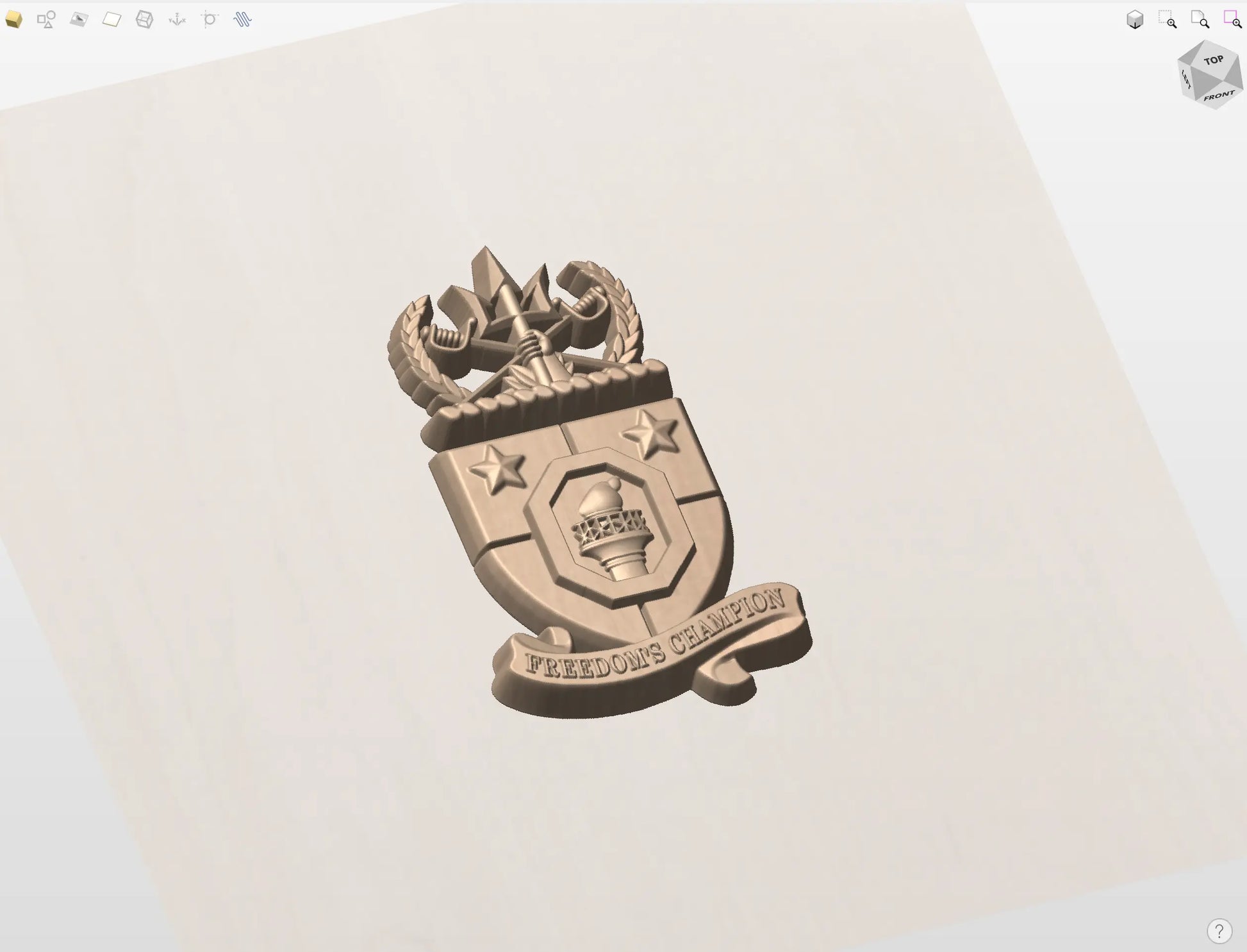 CNC File I  US Navy USS Porter DDG-78 Crest 3D Model I  RathTech Design My Store