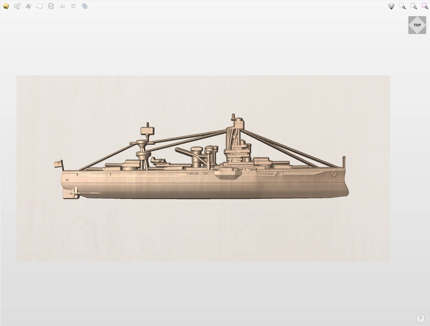 CNC File I  US Navy USS Texas BB-35 3D Model I  RathTech Design My Store