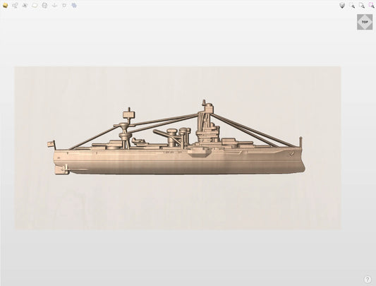 CNC File I  US Navy USS Texas BB-35 3D Model I  RathTech Design My Store