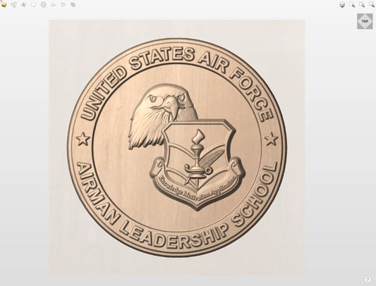 CNC File I  US Air Force Airman Leadership School 3D Model I  RathTech Design My Store