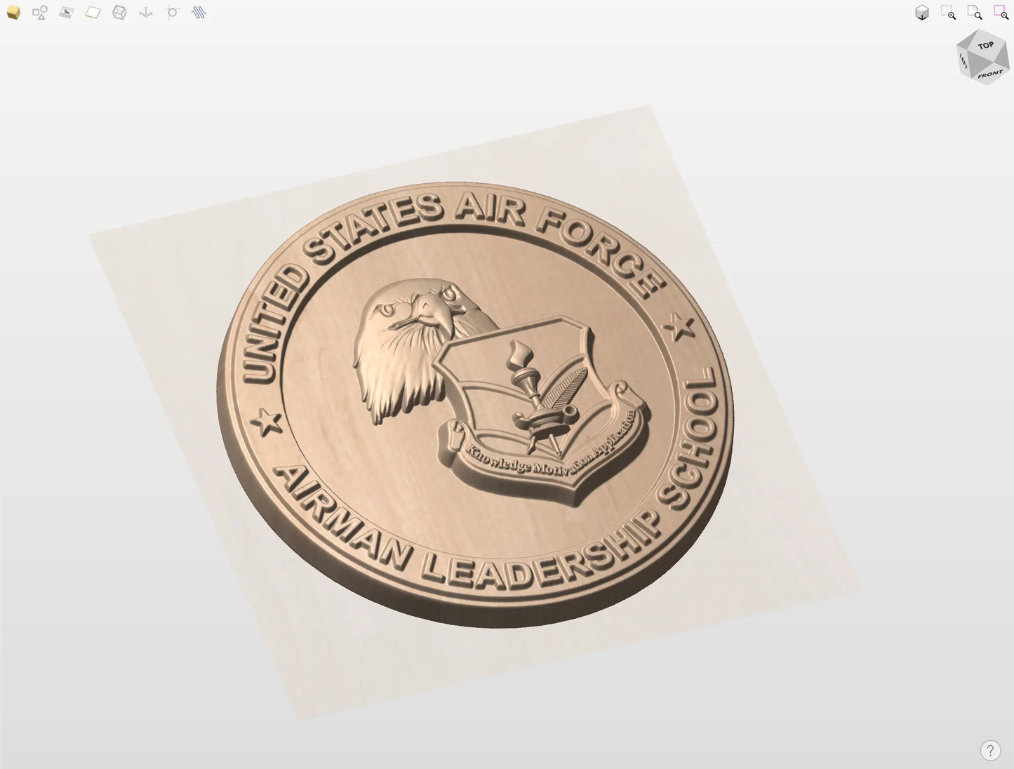 CNC File I  US Air Force Airman Leadership School 3D Model I  RathTech Design My Store