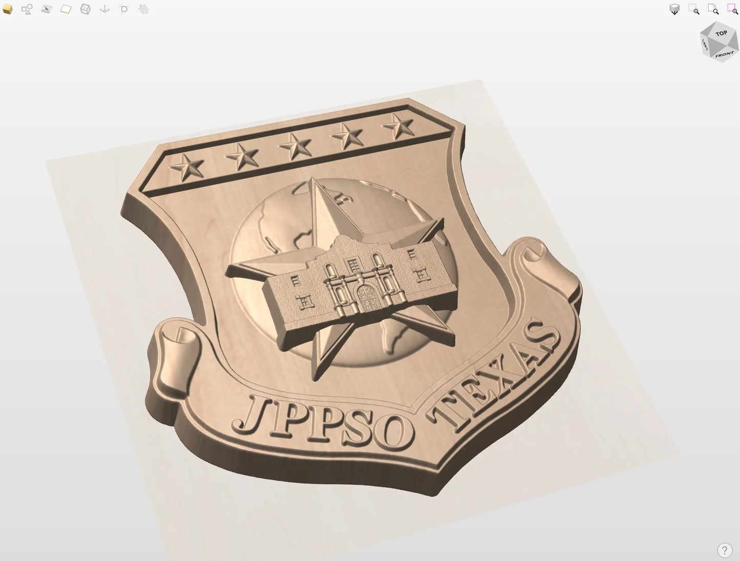 CNC File I  US Air Force JPPSO Texas 3D Model I  RathTech Design My Store