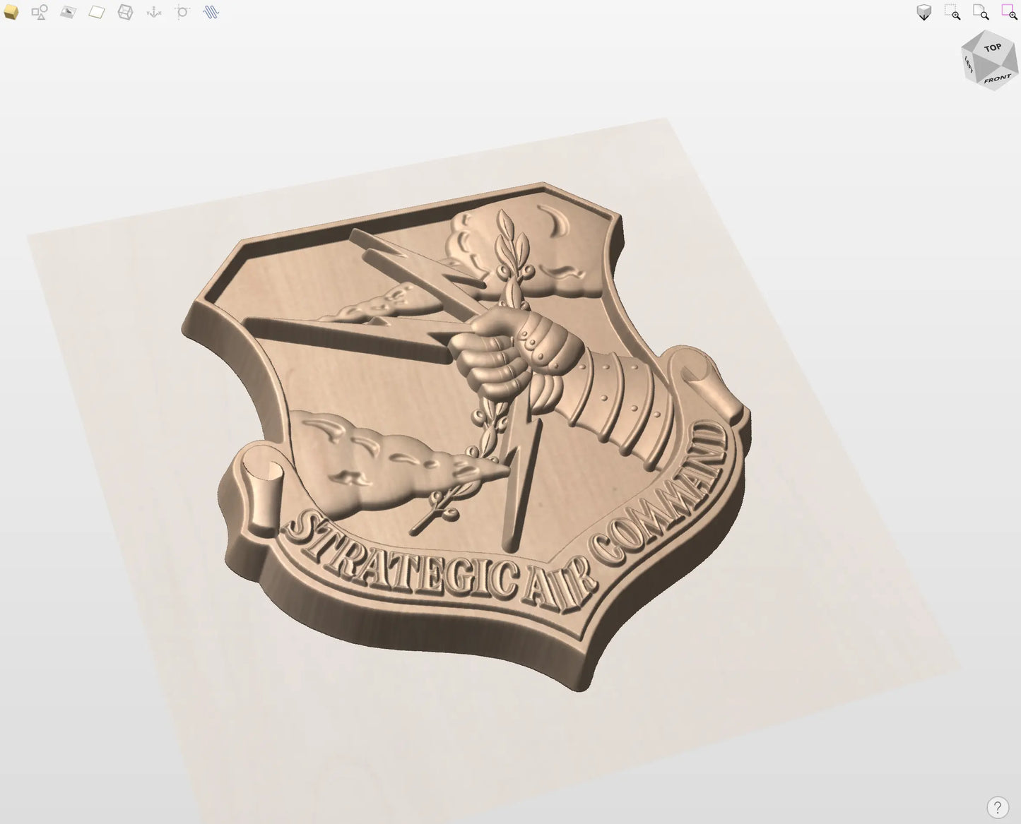 CNC File I  US Air Force Strategic Air Command Insignia 3D Model I  RathTech Design My Store