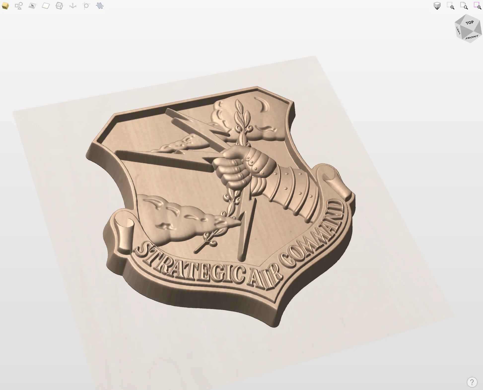 CNC File I  US Air Force Strategic Air Command Insignia 3D Model I  RathTech Design My Store