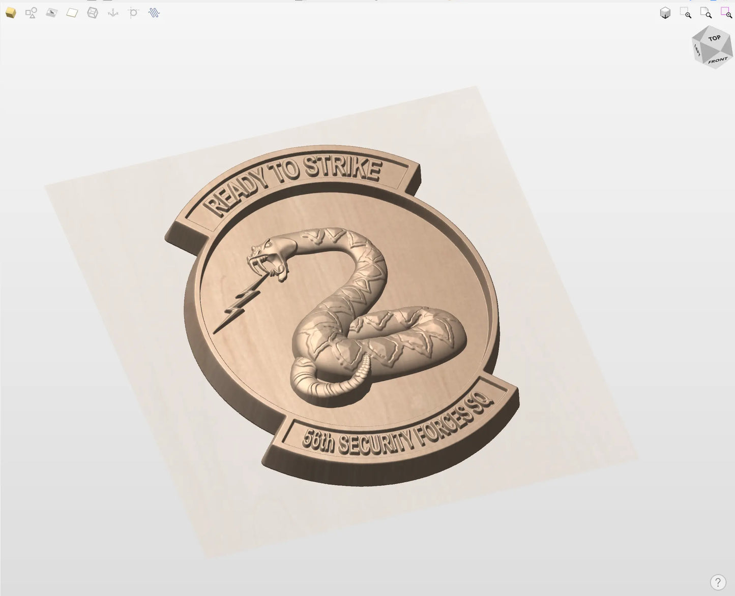 CNC File I US Air Force 56th Security Forces Squadron 3D Model I RathTech Design My Store