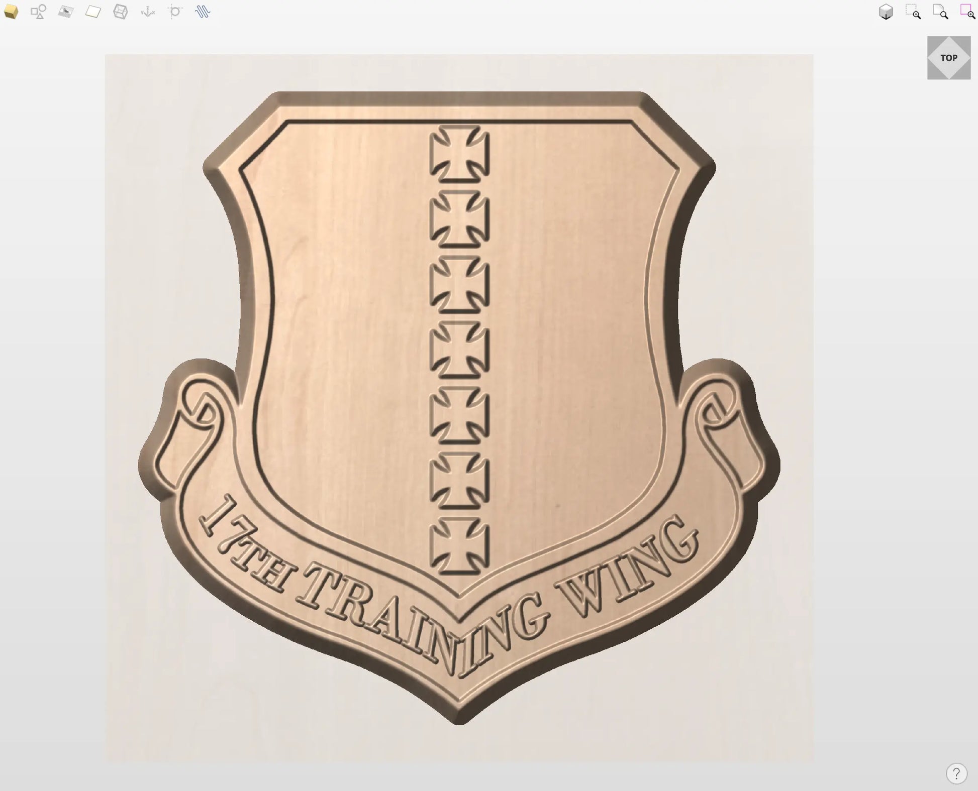 CNC File I  US Air Force 17th Training Wing Insignia 3D Model I  RathTech Design My Store