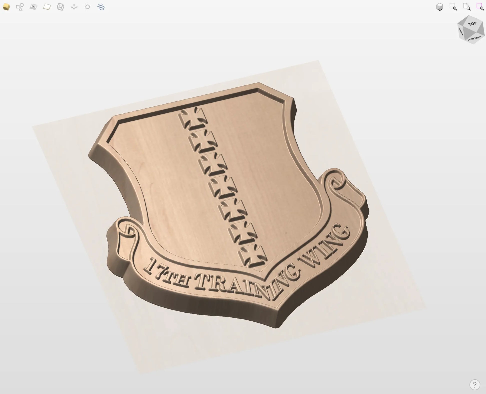 CNC File I  US Air Force 17th Training Wing Insignia 3D Model I  RathTech Design My Store