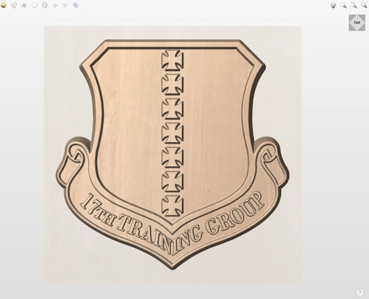 CNC File I  US Air Force 17th Training Group Insignia 3D Model I  RathTech Design My Store