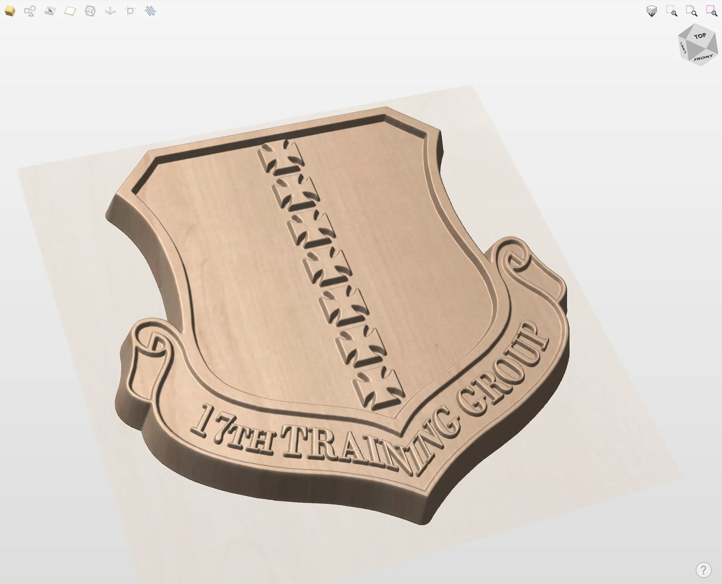 CNC File I  US Air Force 17th Training Group Insignia 3D Model I  RathTech Design My Store