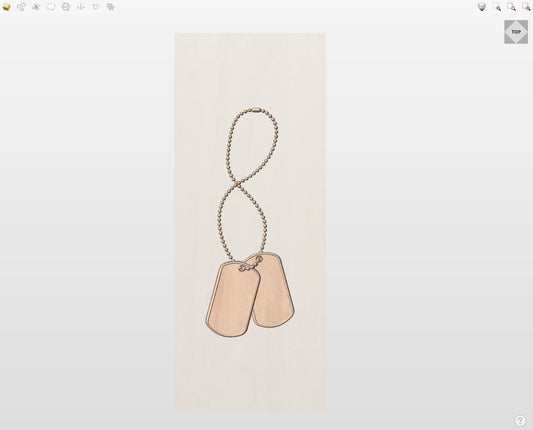 CNC File I  US Army Army Dog Tags 3D Model I  RathTech Design My Store