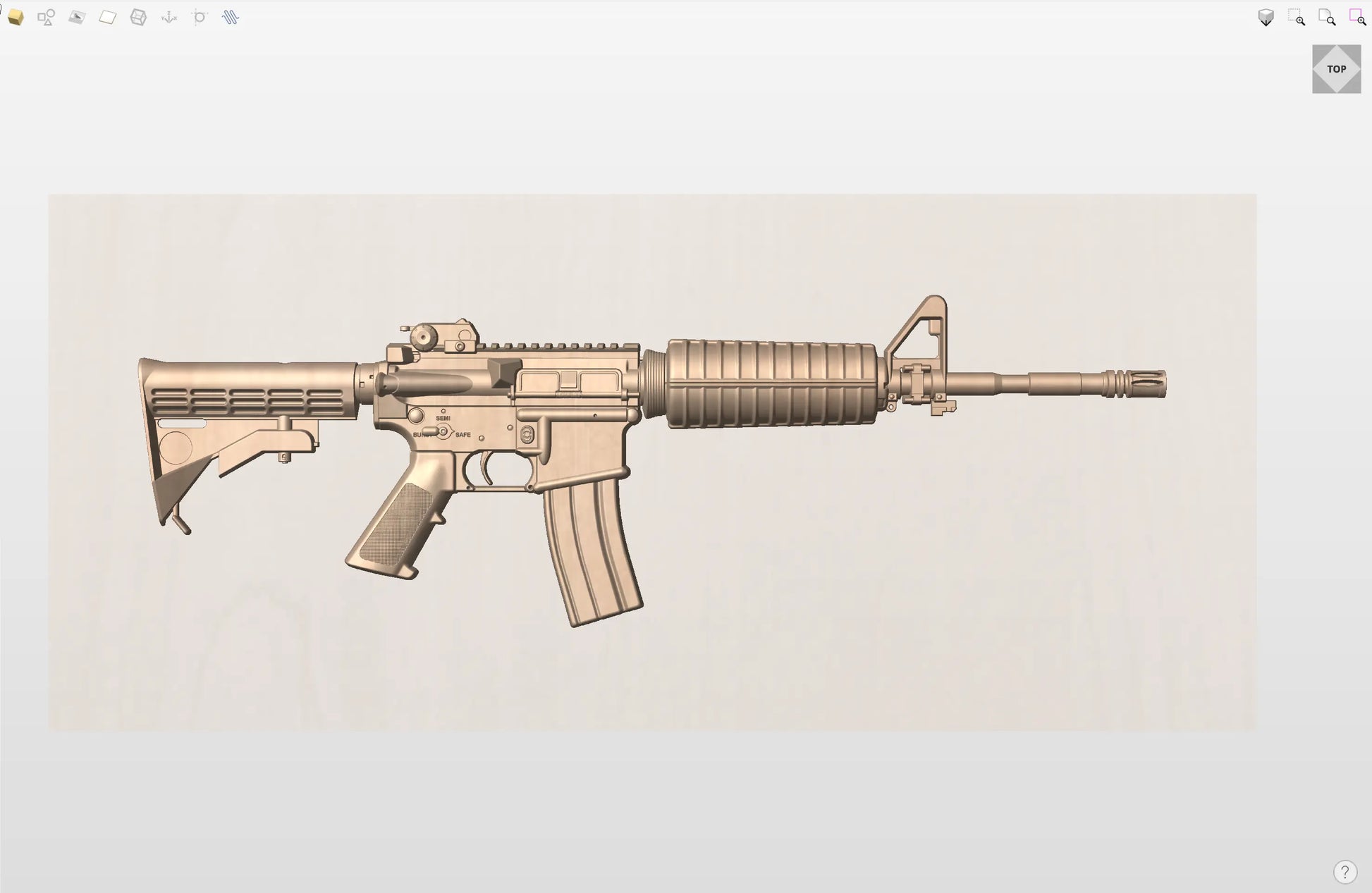 CNC File I  AR-15 Ejection Port Side 3D Model I  RathTech Design My Store
