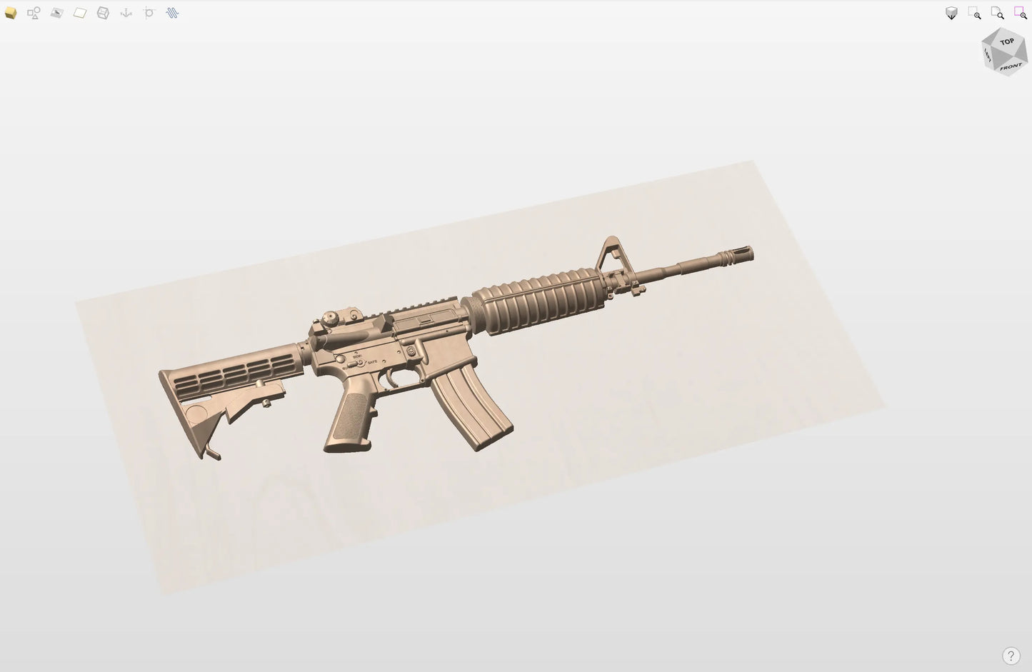 CNC File I  AR-15 Ejection Port Side 3D Model I  RathTech Design My Store