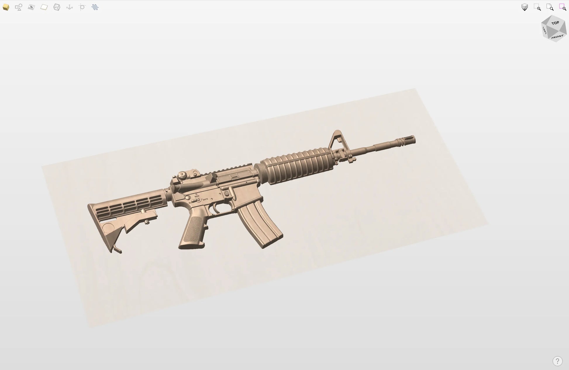 CNC File I  AR-15 Ejection Port Side 3D Model I  RathTech Design My Store