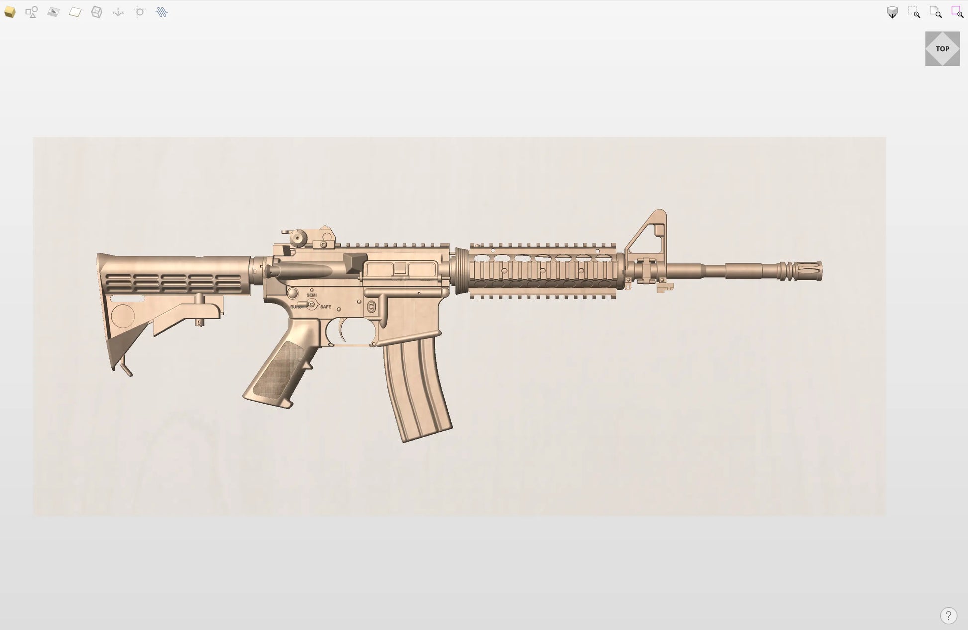 CNC File I  AR-15 Ejection Port Side Version 2 3D Model I  RathTech Design My Store