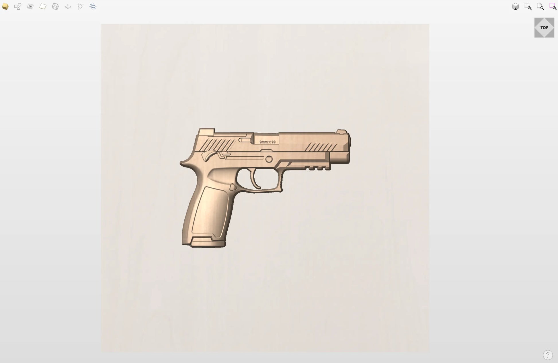 CNC File I  SIG M17 Pistol 3D Model I  RathTech Design My Store