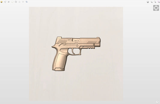 CNC File I  SIG M17 Pistol 3D Model I  RathTech Design My Store