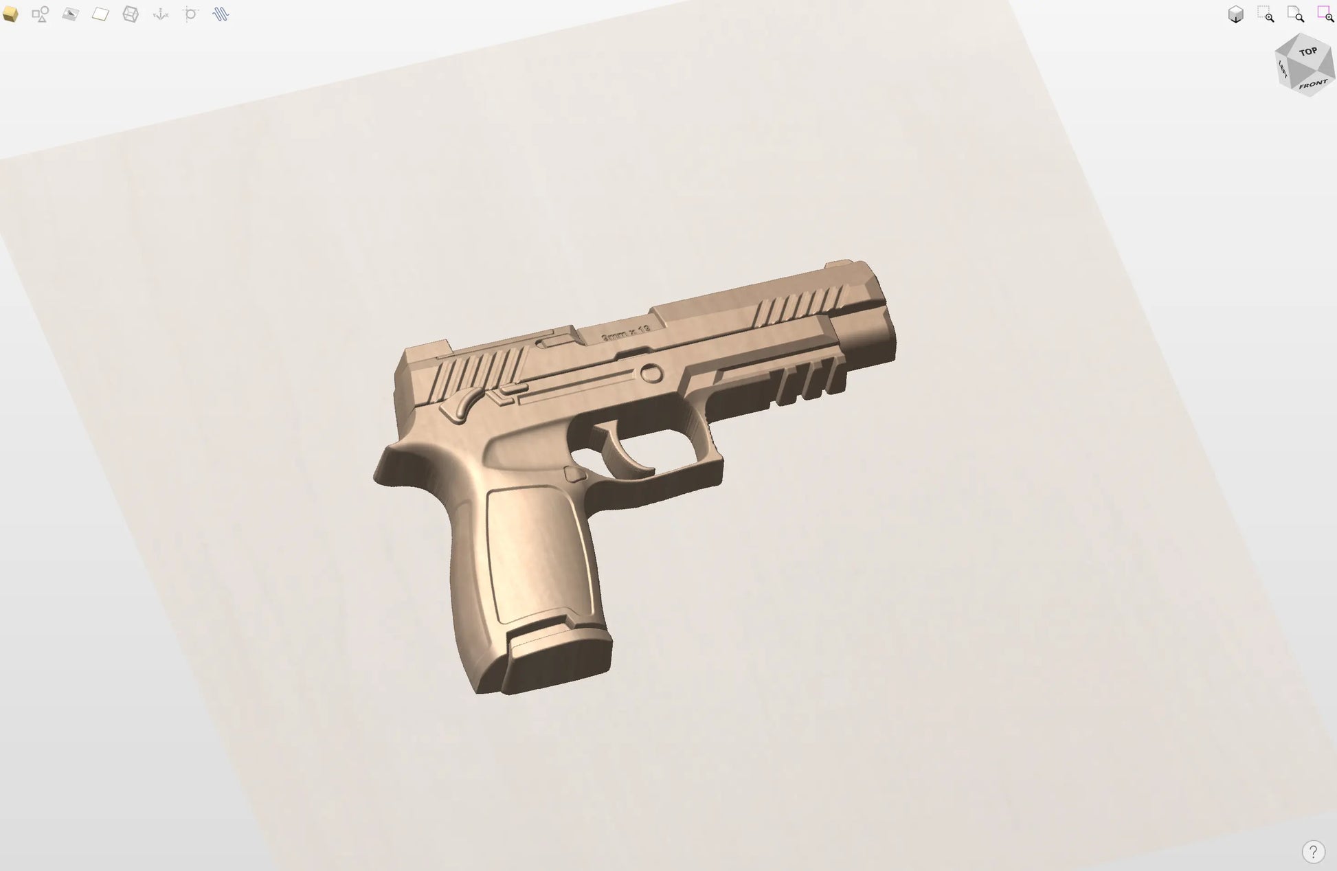 CNC File I  SIG M17 Pistol 3D Model I  RathTech Design My Store