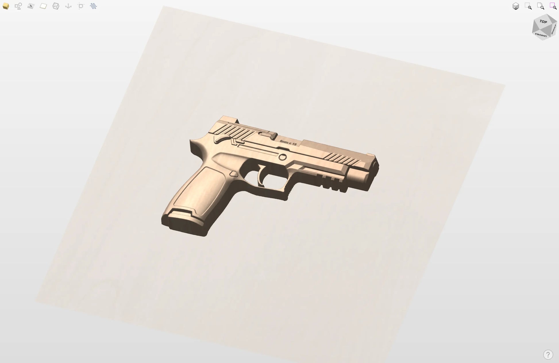 CNC File I  SIG M17 Pistol 3D Model I  RathTech Design My Store