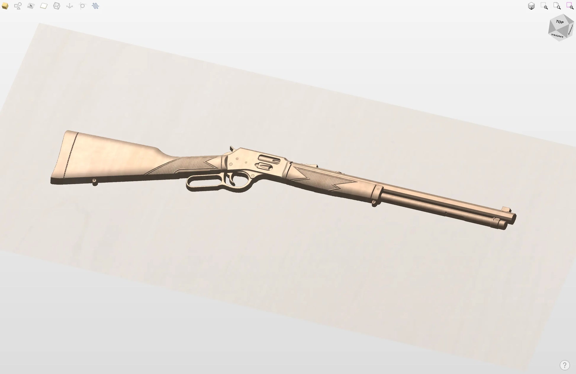 CNC File I  Henry Lever Action Rifle 3D Model I  RathTech Design My Store