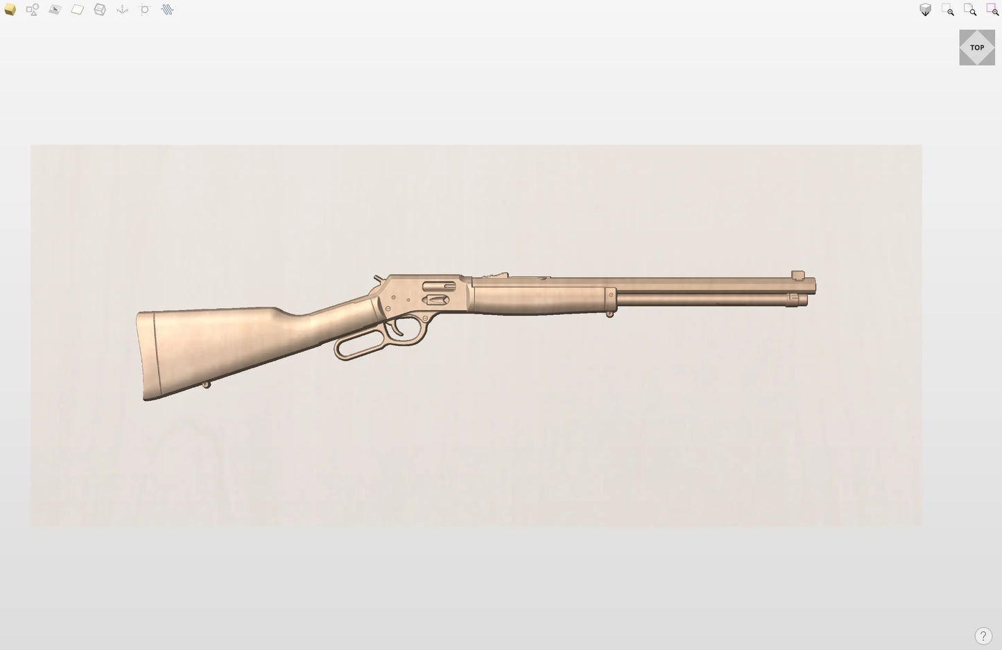 CNC File I  Henry Lever Action Rifle Plain Version 2 3D Model I  RathTech Design My Store