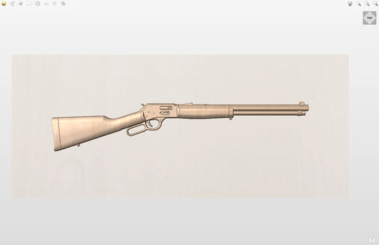 CNC File I  Henry Lever Action Rifle Plain Version 2 3D Model I  RathTech Design My Store