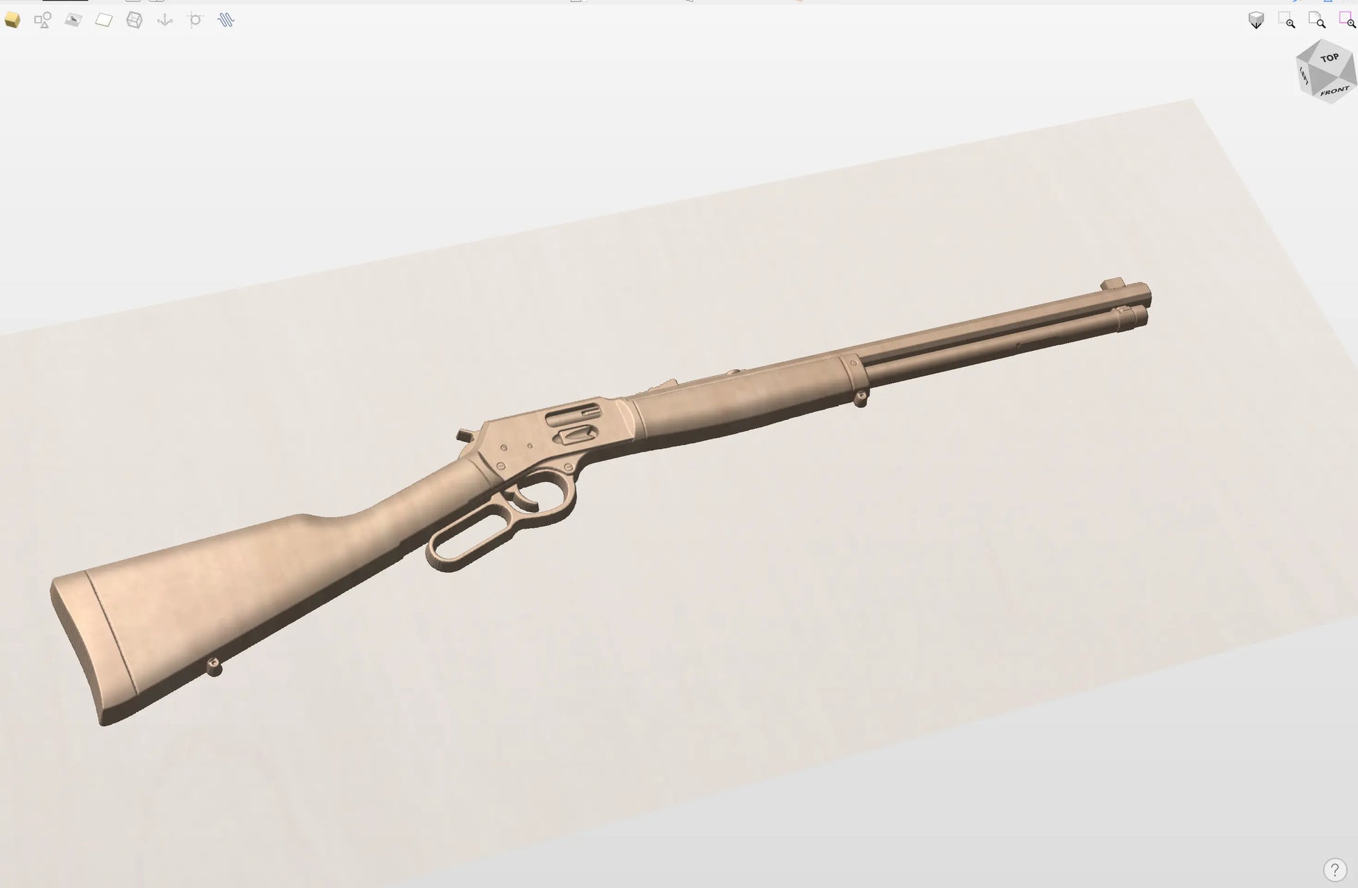 CNC File I  Henry Lever Action Rifle Plain Version 2 3D Model I  RathTech Design My Store
