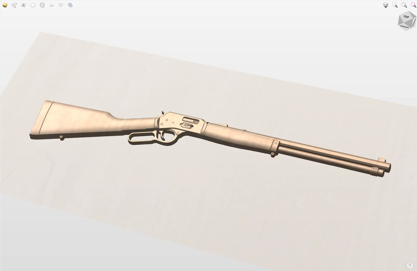 CNC File I  Henry Lever Action Rifle Plain Version 2 3D Model I  RathTech Design My Store