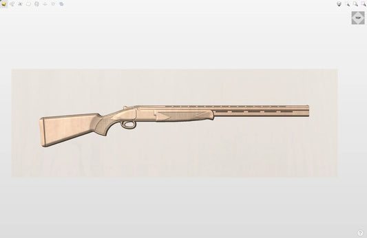 CNC File I  Over Under Sporting Shotgun Pistol 3D Model I  RathTech Design My Store