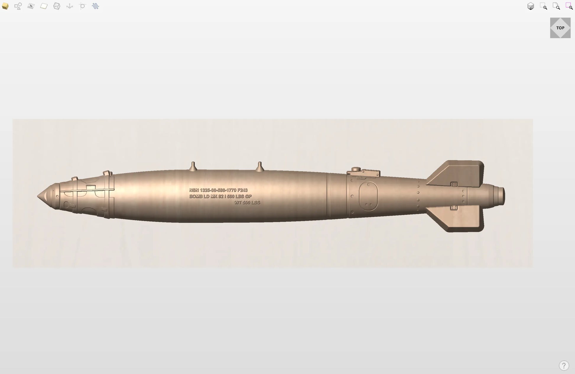 CNC File I  US Air Force GBU-38 3D Model I  RathTech Design My Store