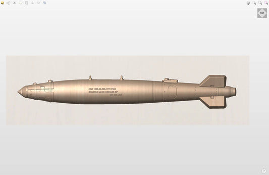 CNC File I  US Air Force GBU-38 3D Model I  RathTech Design My Store