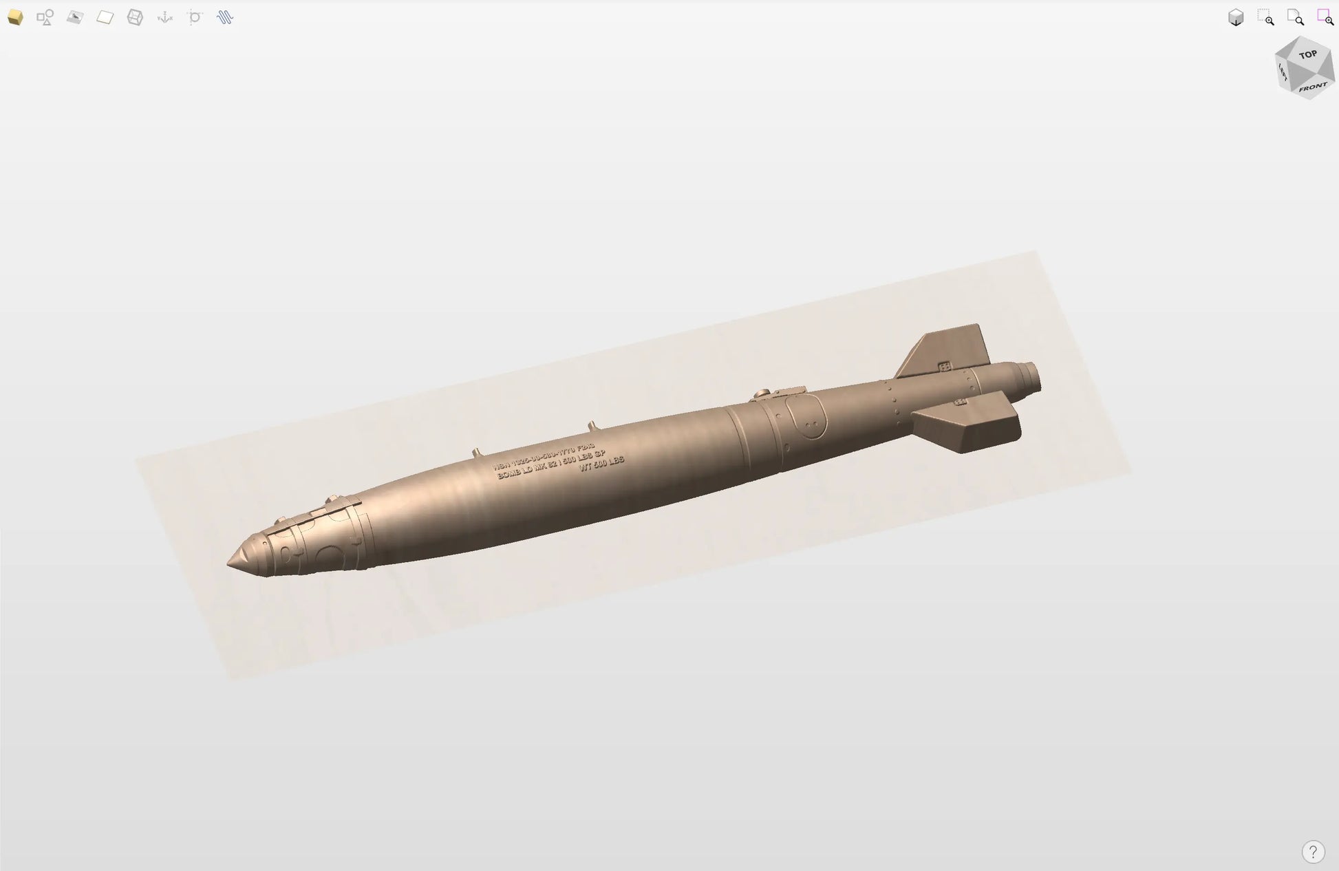 CNC File I  US Air Force GBU-38 3D Model I  RathTech Design My Store