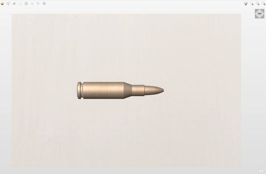 CNC File I  Ammo 5.56x45mm NATO Bullet 3D Model I  RathTech Design My Store