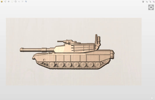 CNC File I  US Army Abrams Tank 3D Model I  RathTech Design My Store