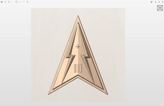CNC File I  US Space Force Space Delta 3 Insignia 3D Model I  RathTech Design My Store