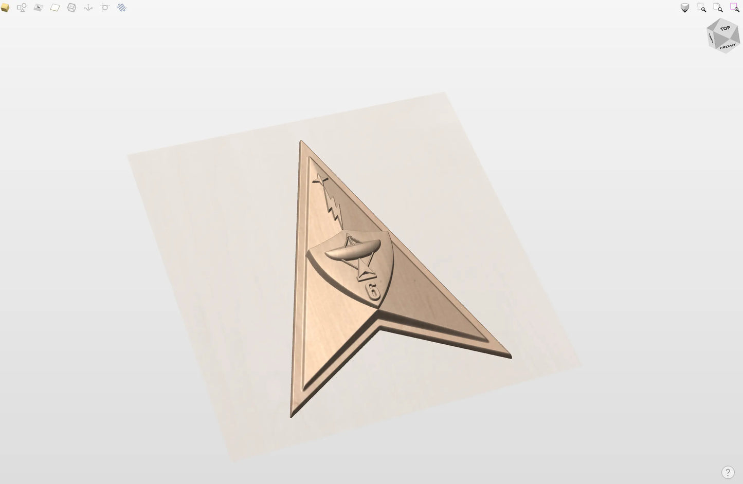 CNC File I  US Space Force Space Delta 5 Insignia 3D Model I  RathTech Design My Store